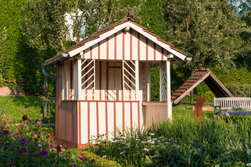 Kleingärtnerlaube im Botanischen Obstgarten in Heilbronn