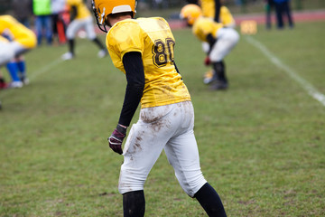 Fototapeta premium american football game - players in action