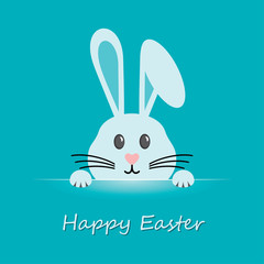 Vector illustration of Happy Easter greeting card