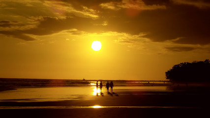 Dawn at the beach