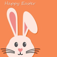Vector illustration of Happy Easter greeting card