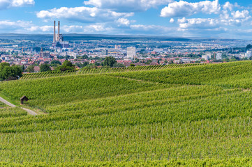Blick von Süden nach Heilbronn