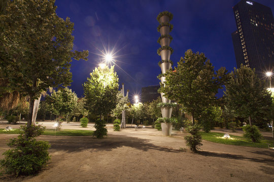 Parc del Centre del Poblenou illumination