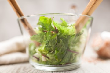 Fresh green salad
