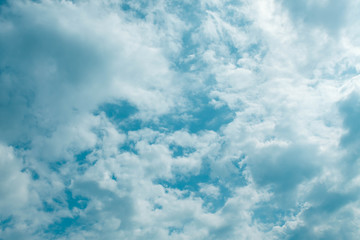 Blue sky with white clouds 