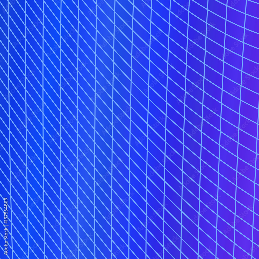 Poster abstract modern gradient grid background - vector graphic design from curved angular lines
