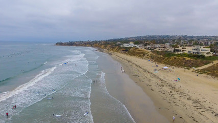 Fototapeta na wymiar La Jolla Palisades Park, San Diego aerial view