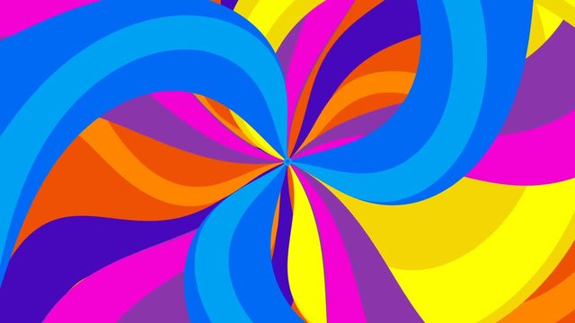 Psycho Candy - Colorful Psychedelic Video Background Loop /// Colorful spiral patterns evolving in a dynamic, swirling way. This unique joyful loopable background video is perfectly suited for musical