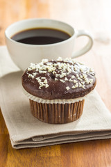 Tasty chocolate muffins.