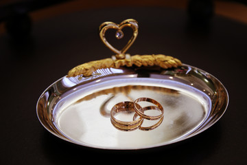 Wedding rings background