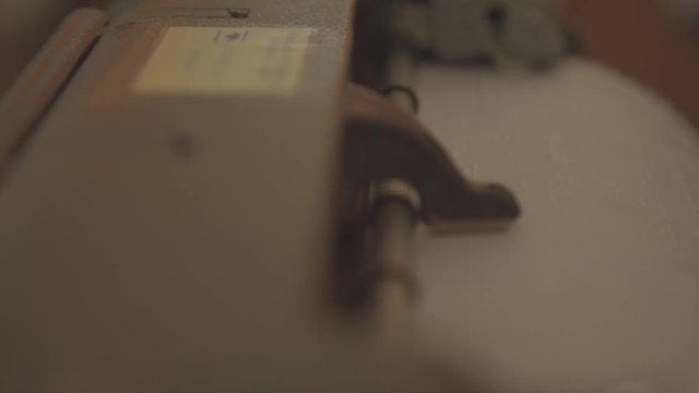 Detail Braille machine writing