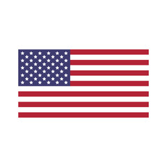 Vector image of USA flag.United States of America flag