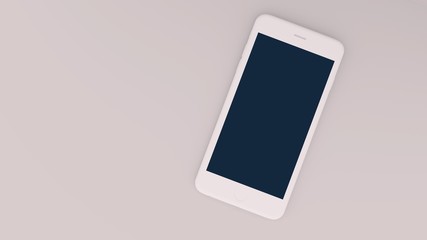 Blank modern smartphone mockup template with clipping path