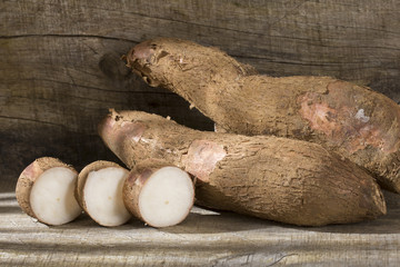 Cassava raw tuber - Manihot esculenta