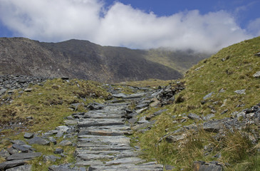 Path to the summit of Snowdon