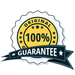 100% Original Guarantee label illustration
