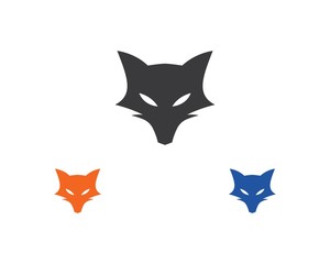 Naklejka premium fox logo vector