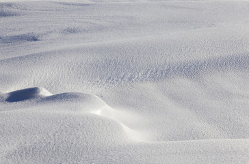 Deep snowdrifts