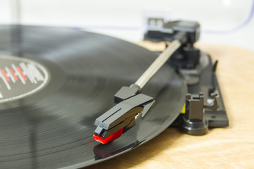 Stylus on a record player