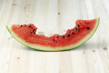 bite watermelon