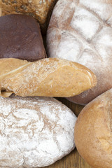 Different fresh bread
