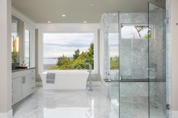 Soaking tub view