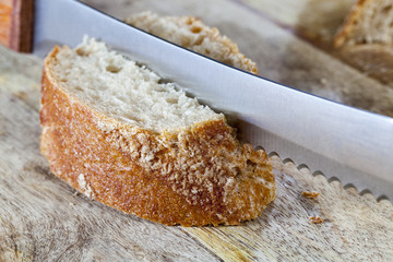 loaf cut into pieces