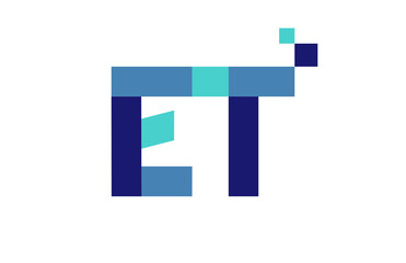 ET Digital Ribbon Letter Logo 