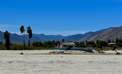 Beach front resort in tropics on summer vacation