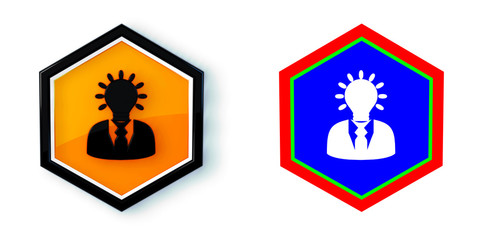 Ikona sześciobok 3D sześciokąt