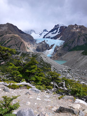The trail towards Laguna Torre near El Chalten Patagonia Argentina