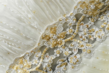 Textile embroidery wedding background