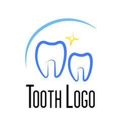 tooth logo design for dental or toothpaste product