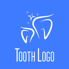 tooth logo design for dental or toothpaste product