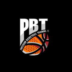simple logo for basketball team