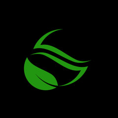 Obraz premium leaf logo design for nature icon or agriculture product