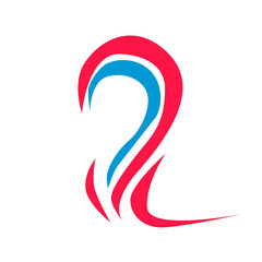 Obraz premium hijab muslimah logo design, hijab muslimah has mean great women with multitalents