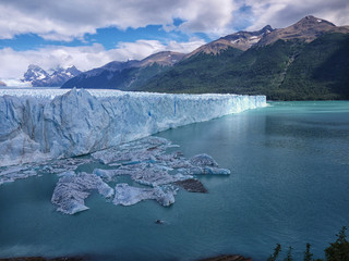 The spectacular Perito Moreno Glacier near El Calafate in Patagonia Argentina