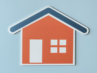 Home insurance cut out icon