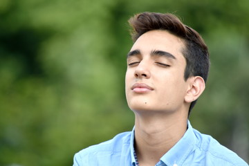 Diverse Boy Daydreaming