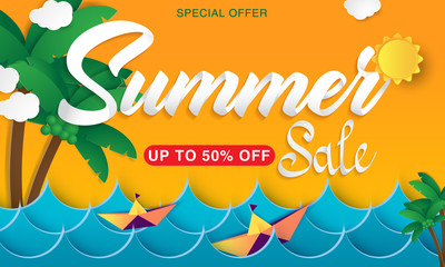 summer sale template banner