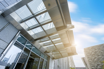 Commercial building has a low angle view in guangzhou, China.