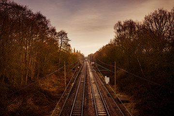 Fototapeta premium Rail track