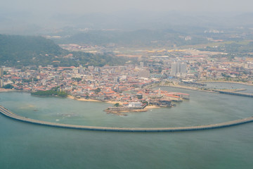 Fototapeta premium Casco Viejo, Panama City aerial