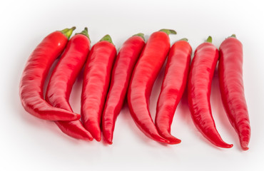 Red Hot Peppers Isolated