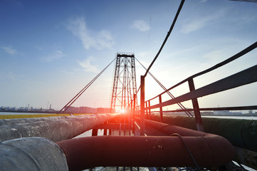 The pipe and valve oil fields