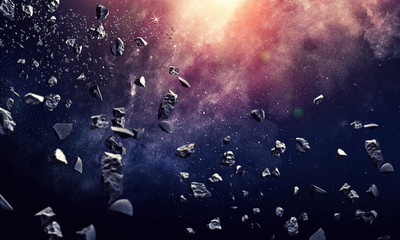 Space planets and nebula