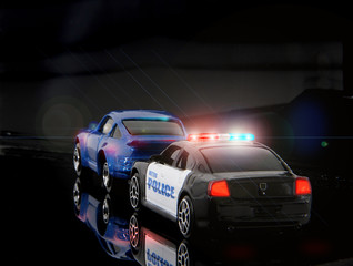 Police Stopping a Car