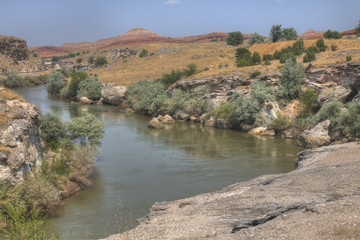 Fototapeta premium Hot Springs State Park in Wyoming