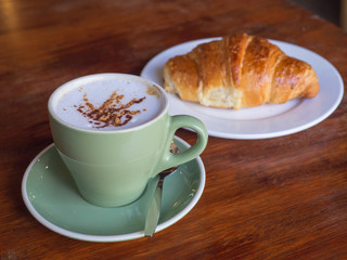 Cappuccino and Croissant